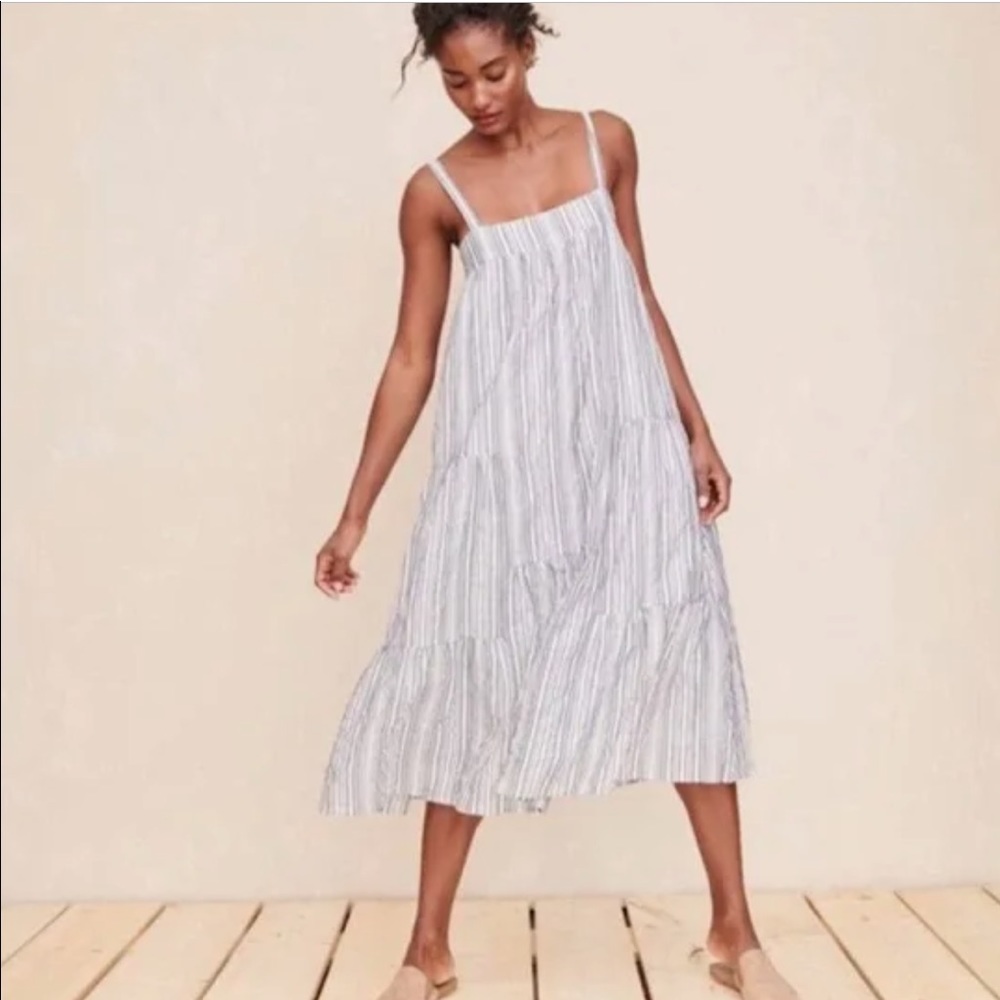 Jenni Kayne Blue/White Striped Dress